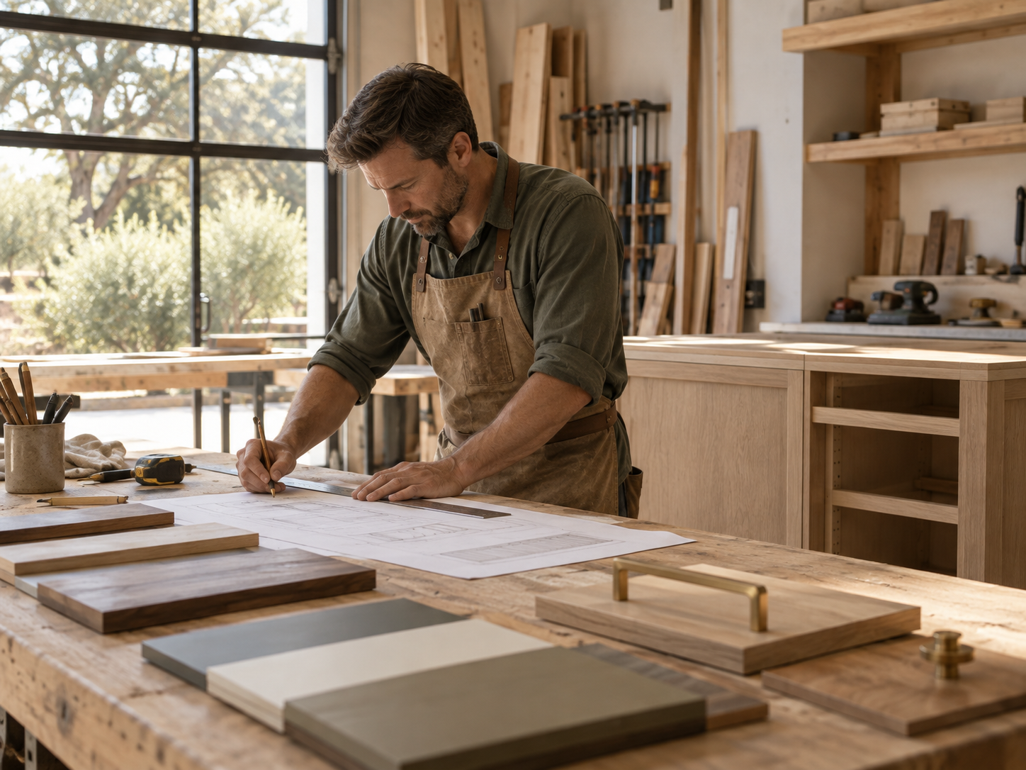 Custom work starts with the space you actually have.